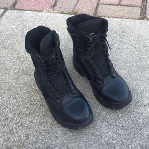 Black maelstrom work boots